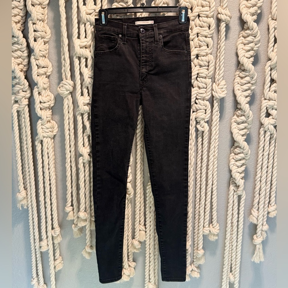 Levi’s Mile High Super Skinny Jean | Black
